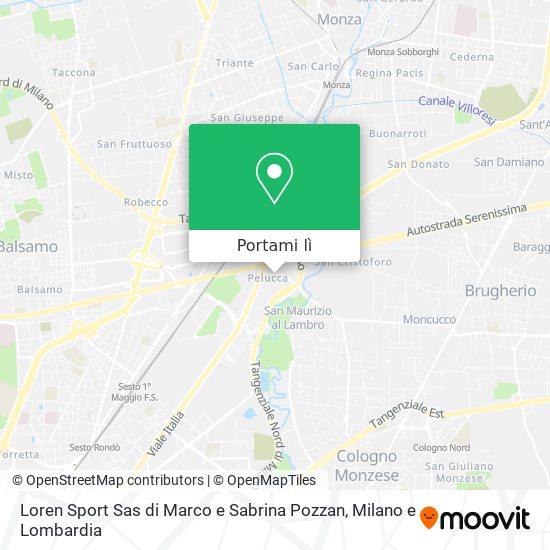 Mappa Loren Sport Sas di Marco e Sabrina Pozzan