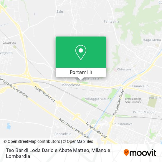 Mappa Teo Bar di Loda Dario e Abate Matteo