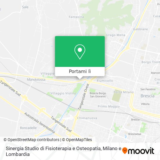Mappa Sinergia Studio di Fisioterapia e Osteopatia