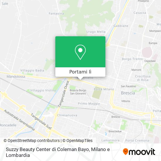 Mappa Suzzy Beauty Center di Coleman Bayo