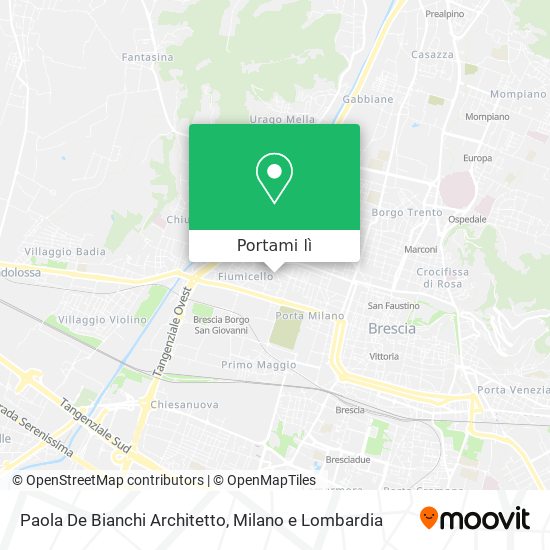 Mappa Paola De Bianchi Architetto
