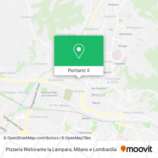 Mappa Pizzeria Ristorante la Lampara