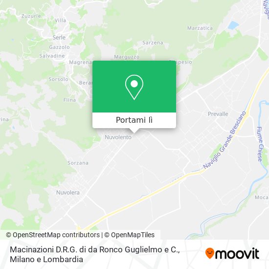 Mappa Macinazioni D.R.G. di da Ronco Guglielmo e C.