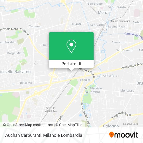 Mappa Auchan Carburanti