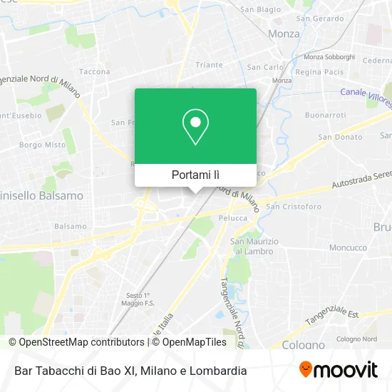 Mappa Bar Tabacchi di Bao XI