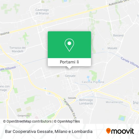 Mappa Bar Cooperativa Gessate