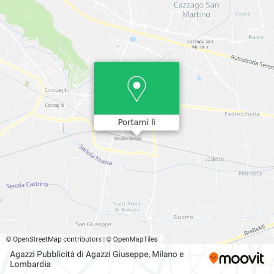 Mappa Agazzi Pubblicità di Agazzi Giuseppe