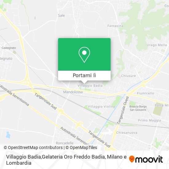 Mappa Villaggio Badia,Gelateria Oro Freddo Badia