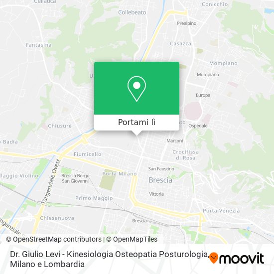 Mappa Dr. Giulio Levi - Kinesiologia Osteopatia Posturologia