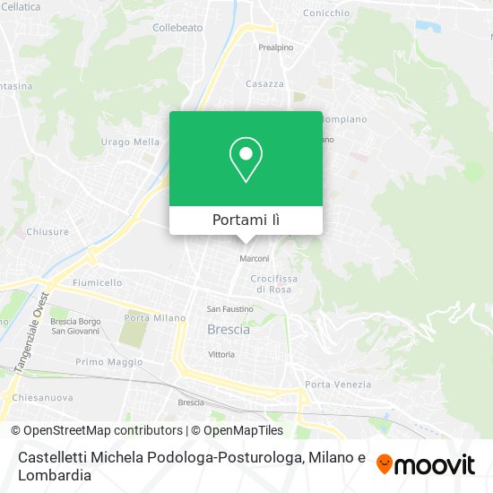 Mappa Castelletti Michela Podologa-Posturologa