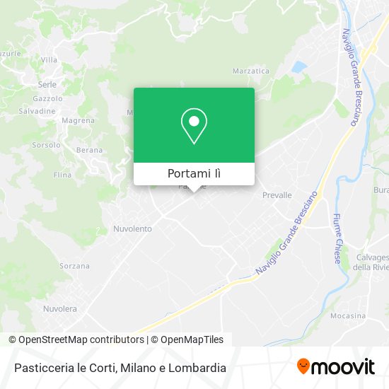 Mappa Pasticceria le Corti
