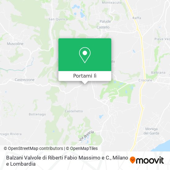 Mappa Balzani Valvole di Riberti Fabio Massimo e C.