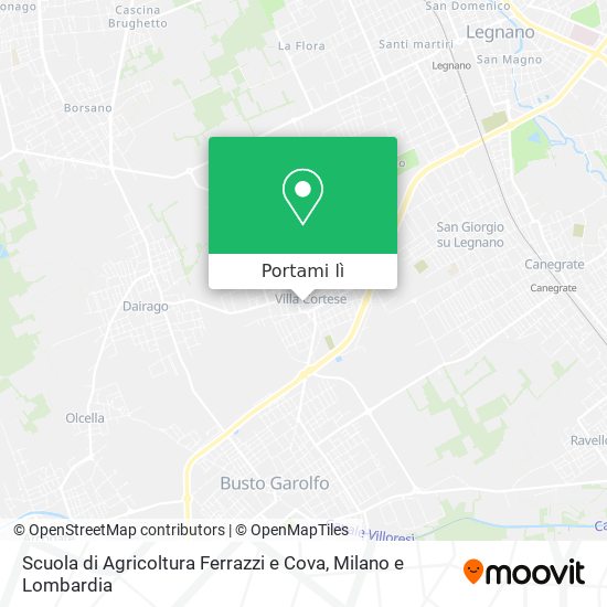 Mappa Scuola di Agricoltura Ferrazzi e Cova