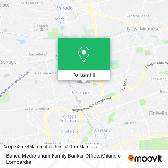 Mappa Banca Mediolanum Family Banker Office