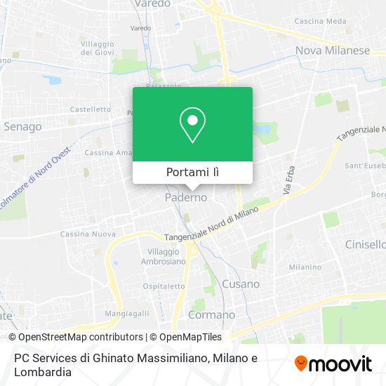 Mappa PC Services di Ghinato Massimiliano