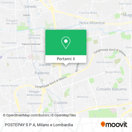 Mappa POSTEPAY S P A