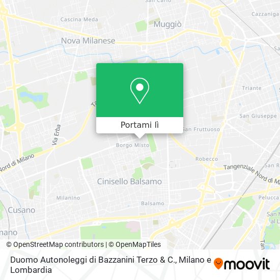 Mappa Duomo Autonoleggi di Bazzanini Terzo & C.