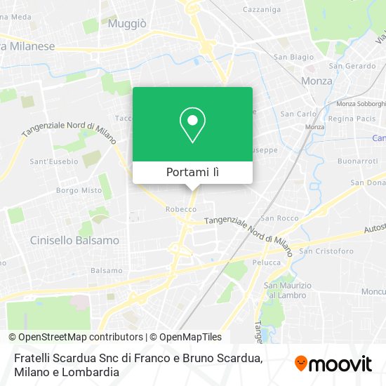 Mappa Fratelli Scardua Snc di Franco e Bruno Scardua