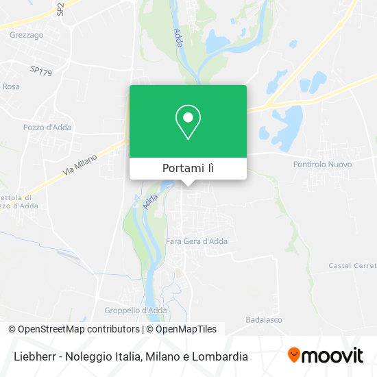 Mappa Liebherr - Noleggio Italia