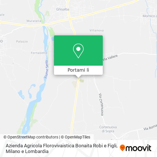 Mappa Azienda Agricola Florovivaistica Bonaita Robi e Figli