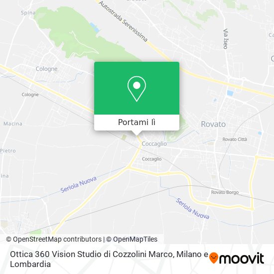 Mappa Ottica 360 Vision Studio di Cozzolini Marco