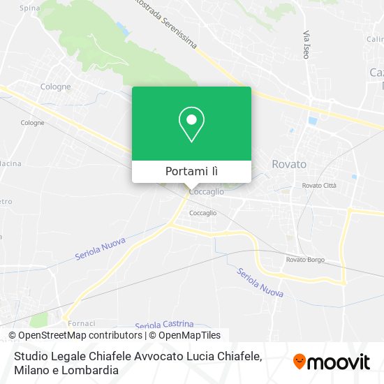 Mappa Studio Legale Chiafele Avvocato Lucia Chiafele