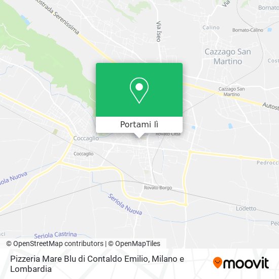 Mappa Pizzeria Mare Blu di Contaldo Emilio