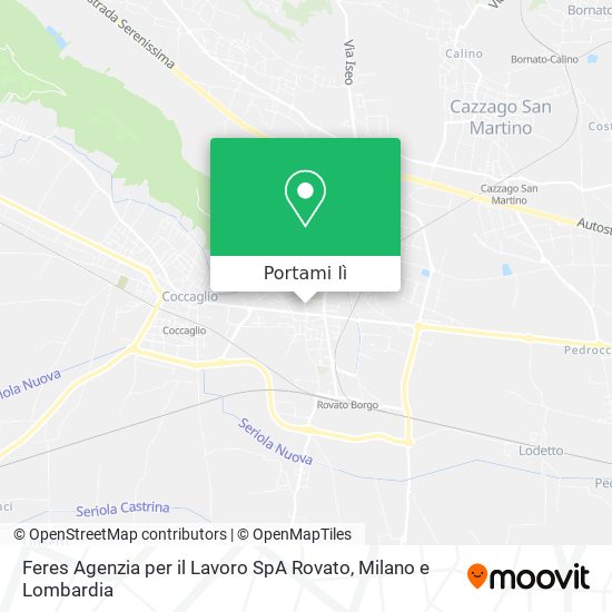 Mappa Feres Agenzia per il Lavoro SpA Rovato