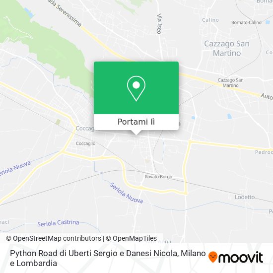 Mappa Python Road di Uberti Sergio e Danesi Nicola
