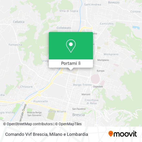 Mappa Comando Vvf Brescia