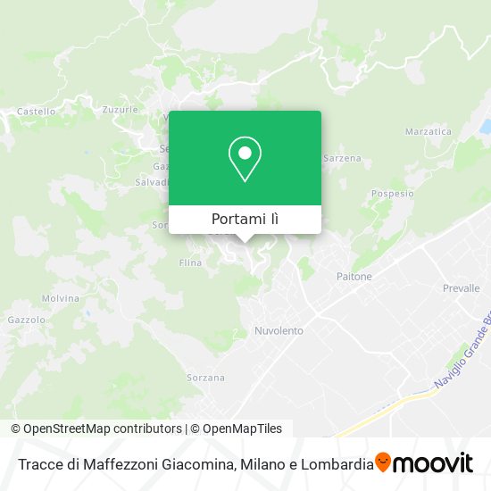Mappa Tracce di Maffezzoni Giacomina