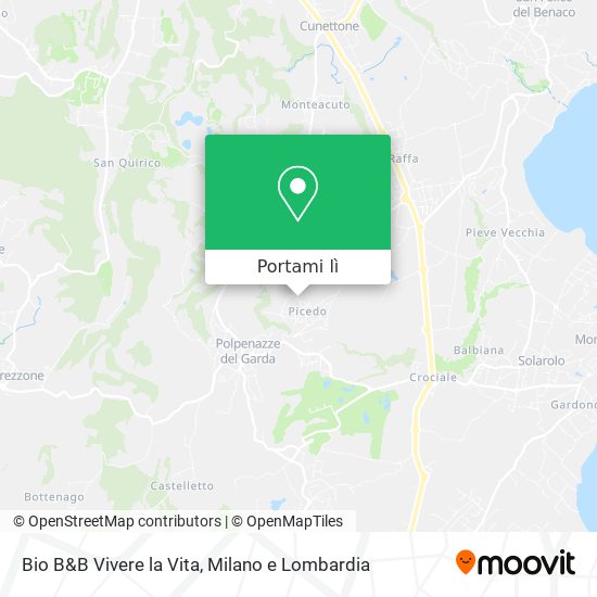 Mappa Bio B&B Vivere la Vita