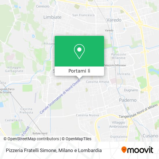 Mappa Pizzeria Fratelli Simone