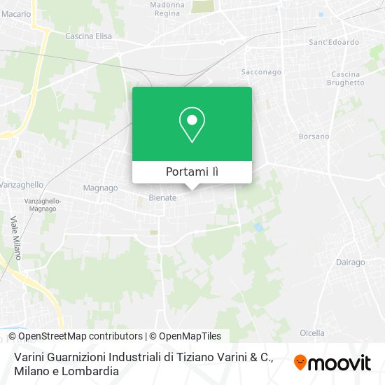 Mappa Varini Guarnizioni Industriali di Tiziano Varini & C.