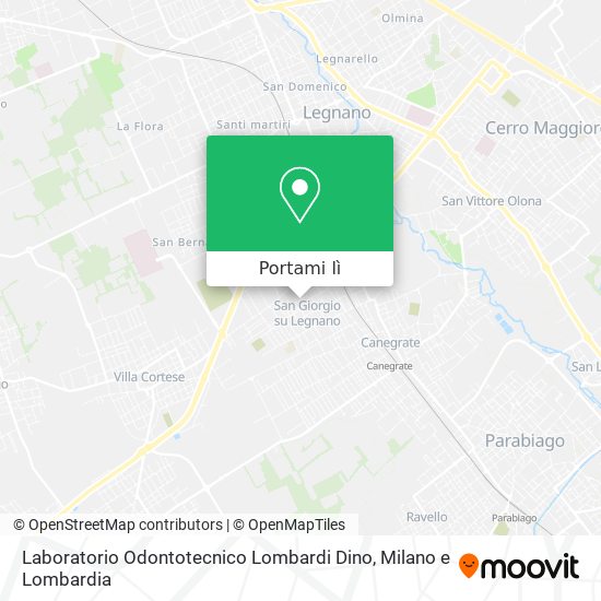 Mappa Laboratorio Odontotecnico Lombardi Dino