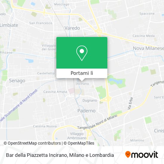 Mappa Bar della Piazzetta Incirano