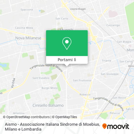 Mappa Aismo - Associazione Italiana Sindrome di Moebius