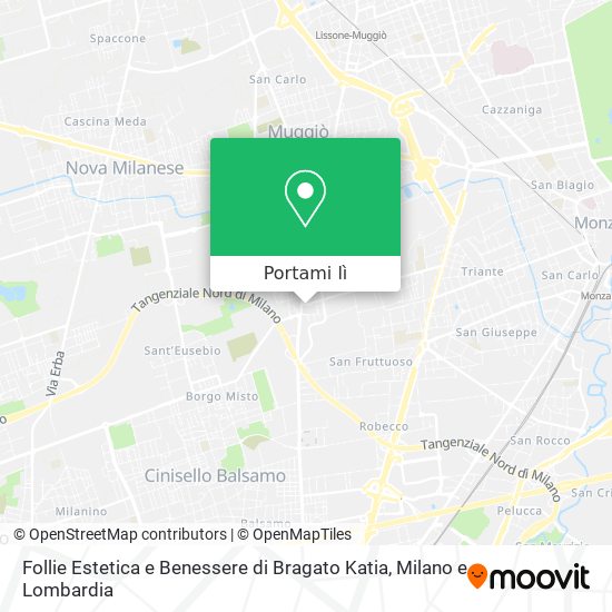 Mappa Follie Estetica e Benessere di Bragato Katia