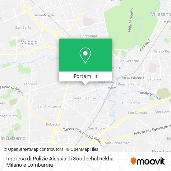 Mappa Impresa di Pulizie Alessia di Soodeehul Rekha