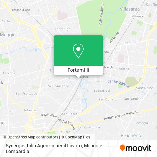 Mappa Synergie Italia Agenzia per il Lavoro
