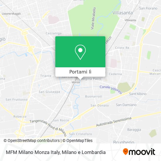 Mappa MFM Milano Monza Italy