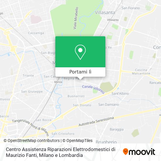 Mappa Centro Assistenza Riparazioni Elettrodomestici di Maurizio Fanti