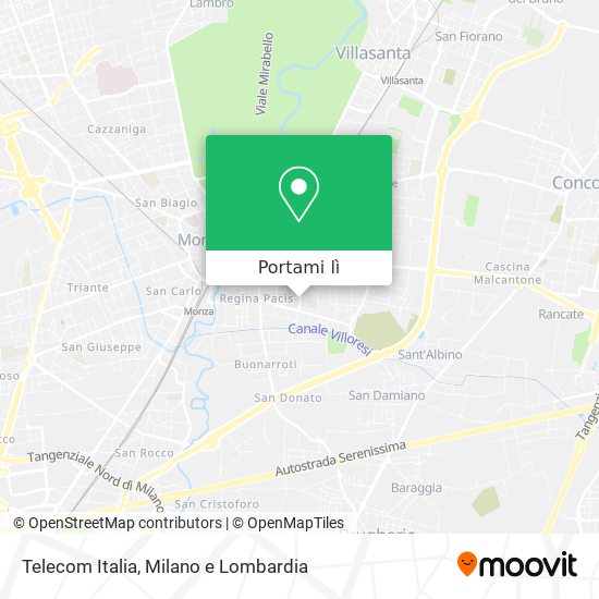 Mappa Telecom Italia