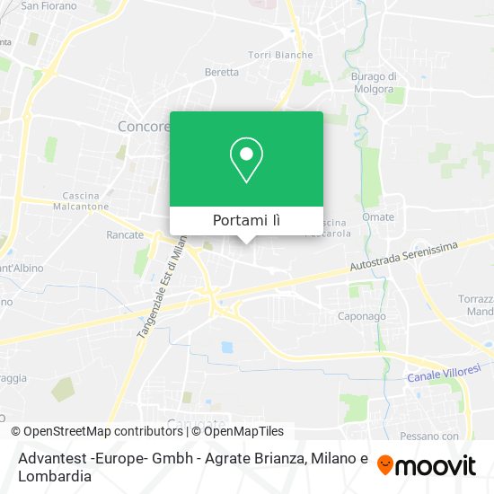 Mappa Advantest -Europe- Gmbh - Agrate Brianza