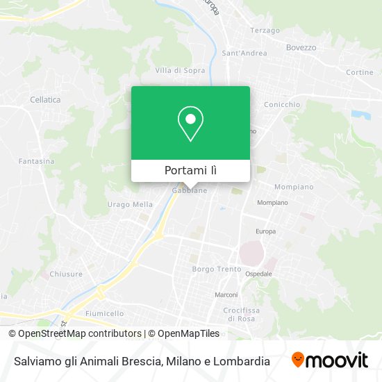 Mappa Salviamo gli Animali Brescia