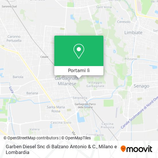 Mappa Garben Diesel Snc di Balzano Antonio & C.