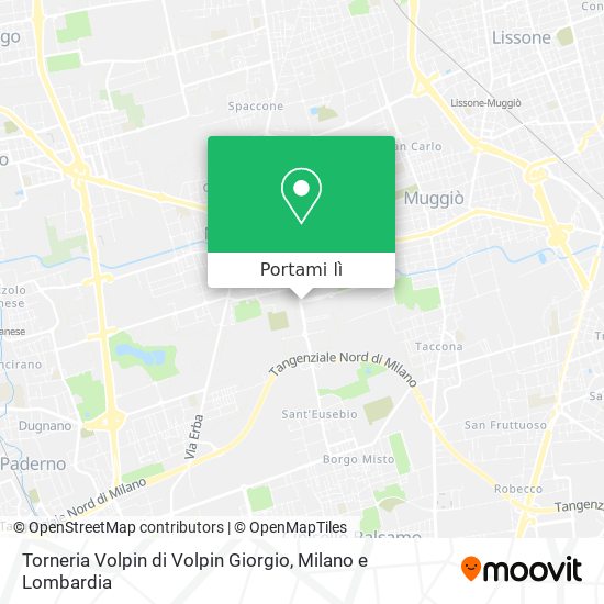 Mappa Torneria Volpin di Volpin Giorgio