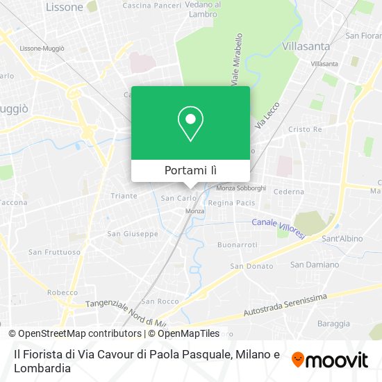 Mappa Il Fiorista di Via Cavour di Paola Pasquale