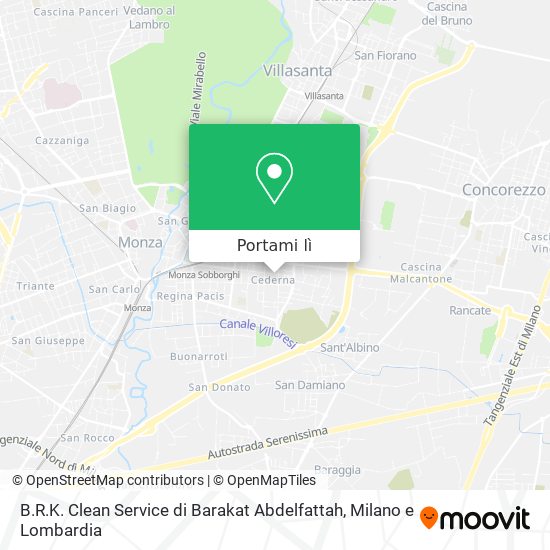Mappa B.R.K. Clean Service di Barakat Abdelfattah