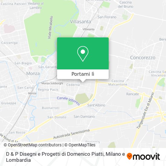 Mappa D & P Disegni e Progetti di Domenico Piatti